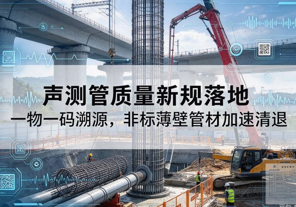 离石声测管质量新规落地，一物一码溯源，非标薄壁管材加速清退